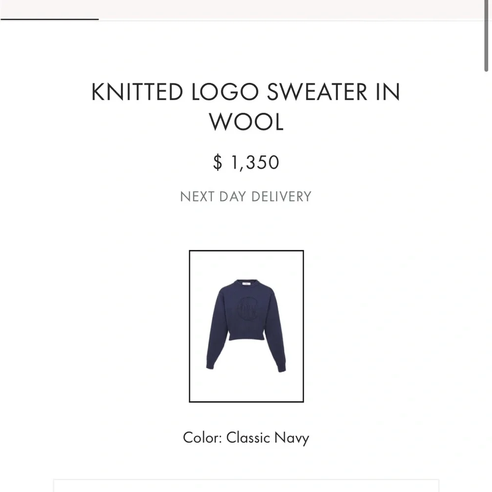Chloe cropped knitted
